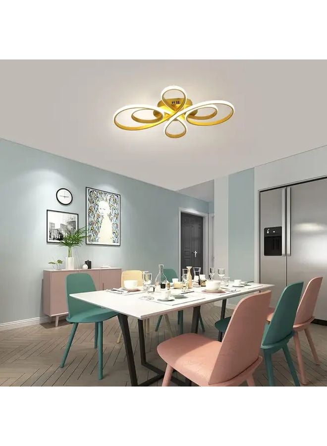 White Modern Dimmable LED Ceiling Light Chandelier For Living Room Bedroom Study - Image 5